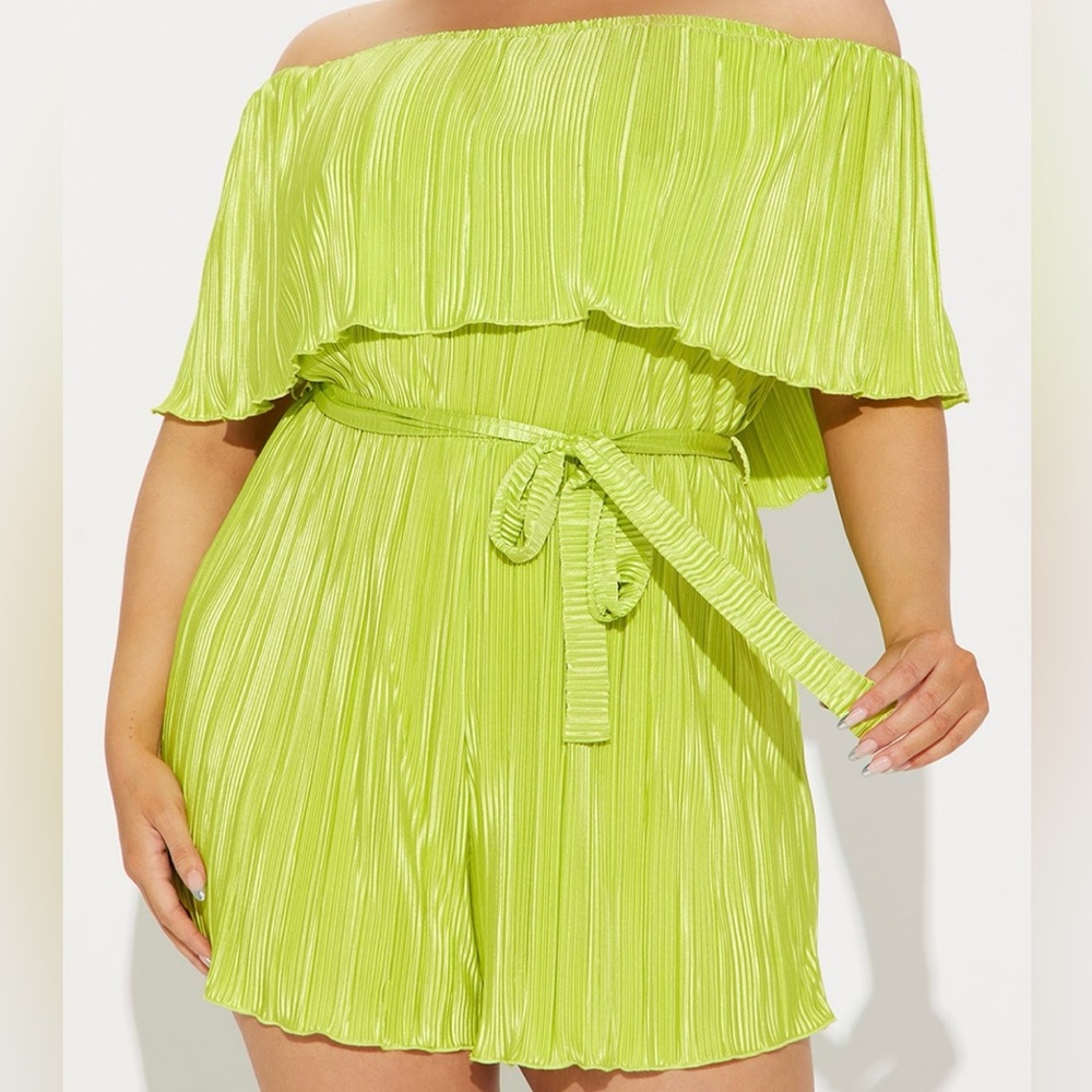 Chartreuse Romper